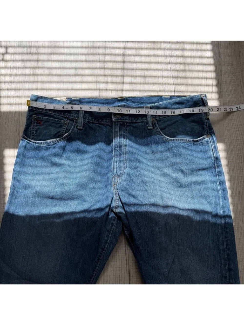 Polo Ralph Lauren Mens Size 38x32 Jeans Blue Straight Leg Denim Vintage